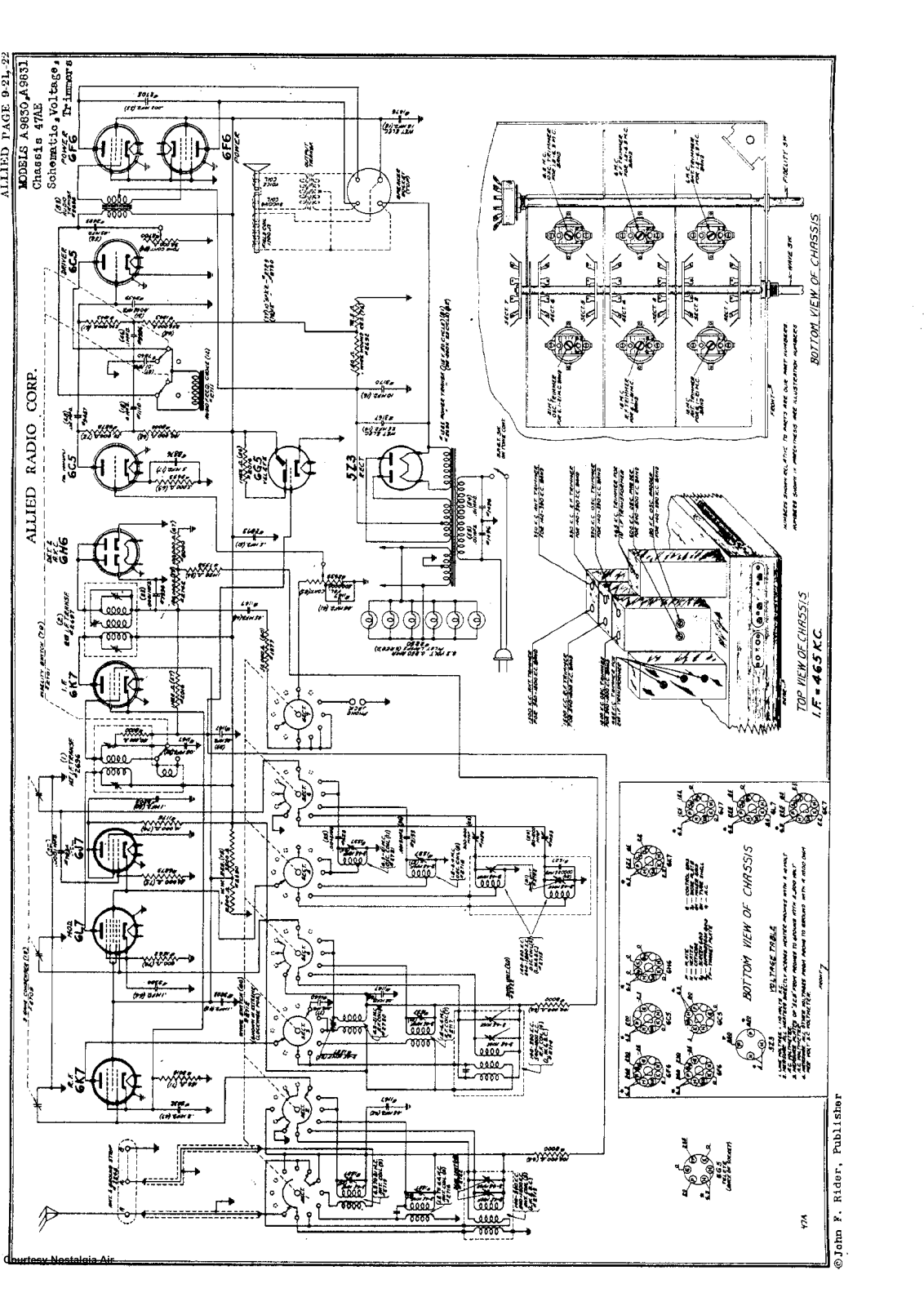 Allied Radio A9830, A9831 Schematic - ManualMachine.com