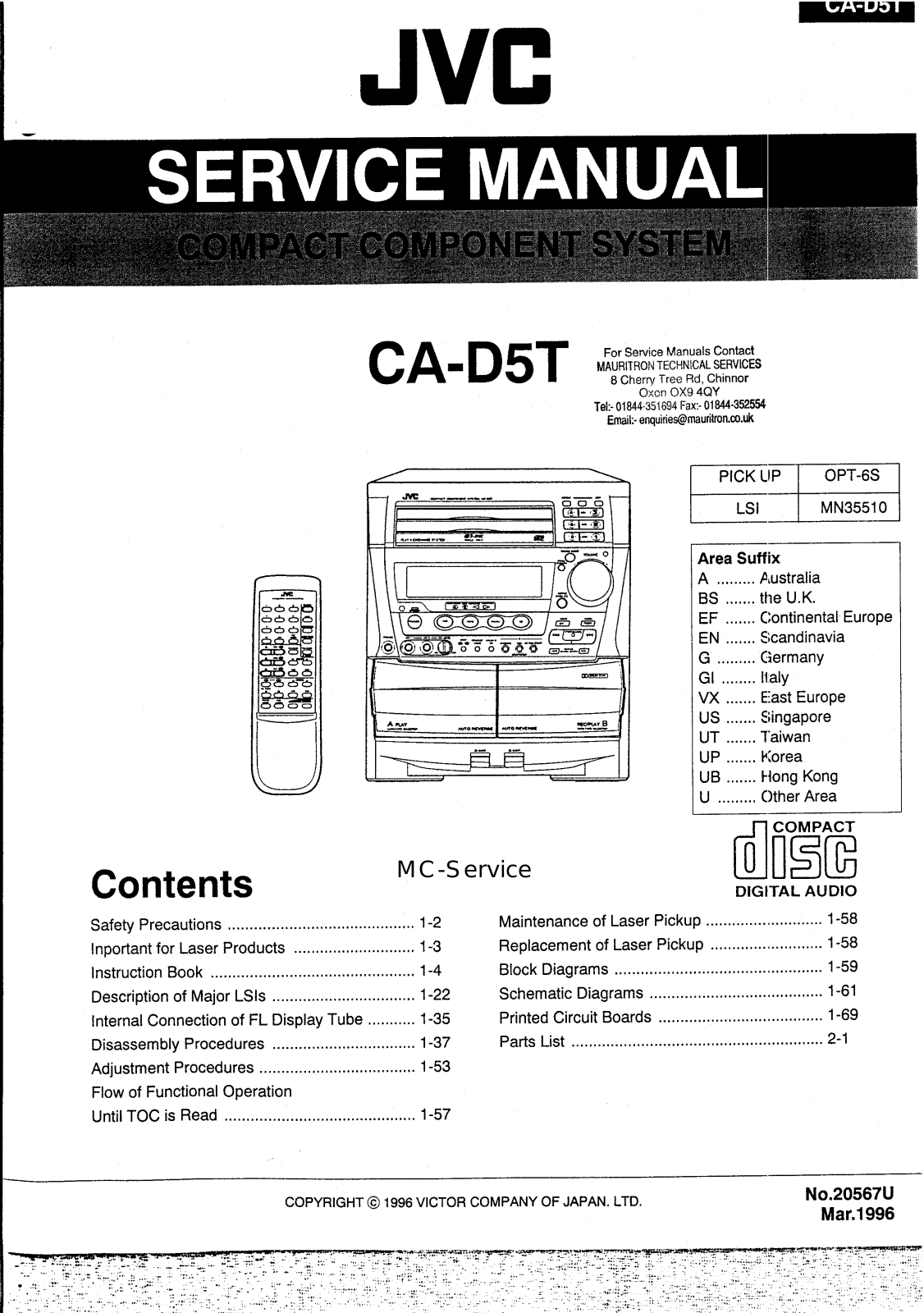 JVC CAD-5-T Service manual