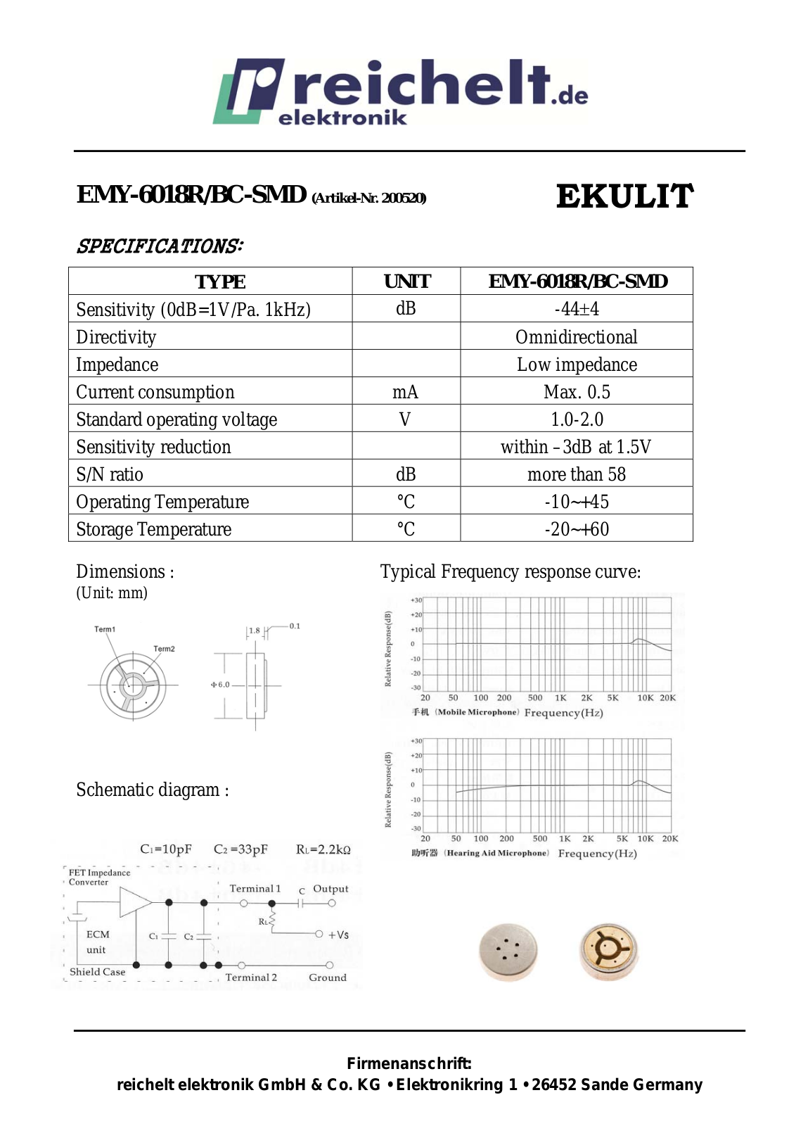 EKULIT EMY-6018R/BC-SMD Datasheet - ManualMachine.com