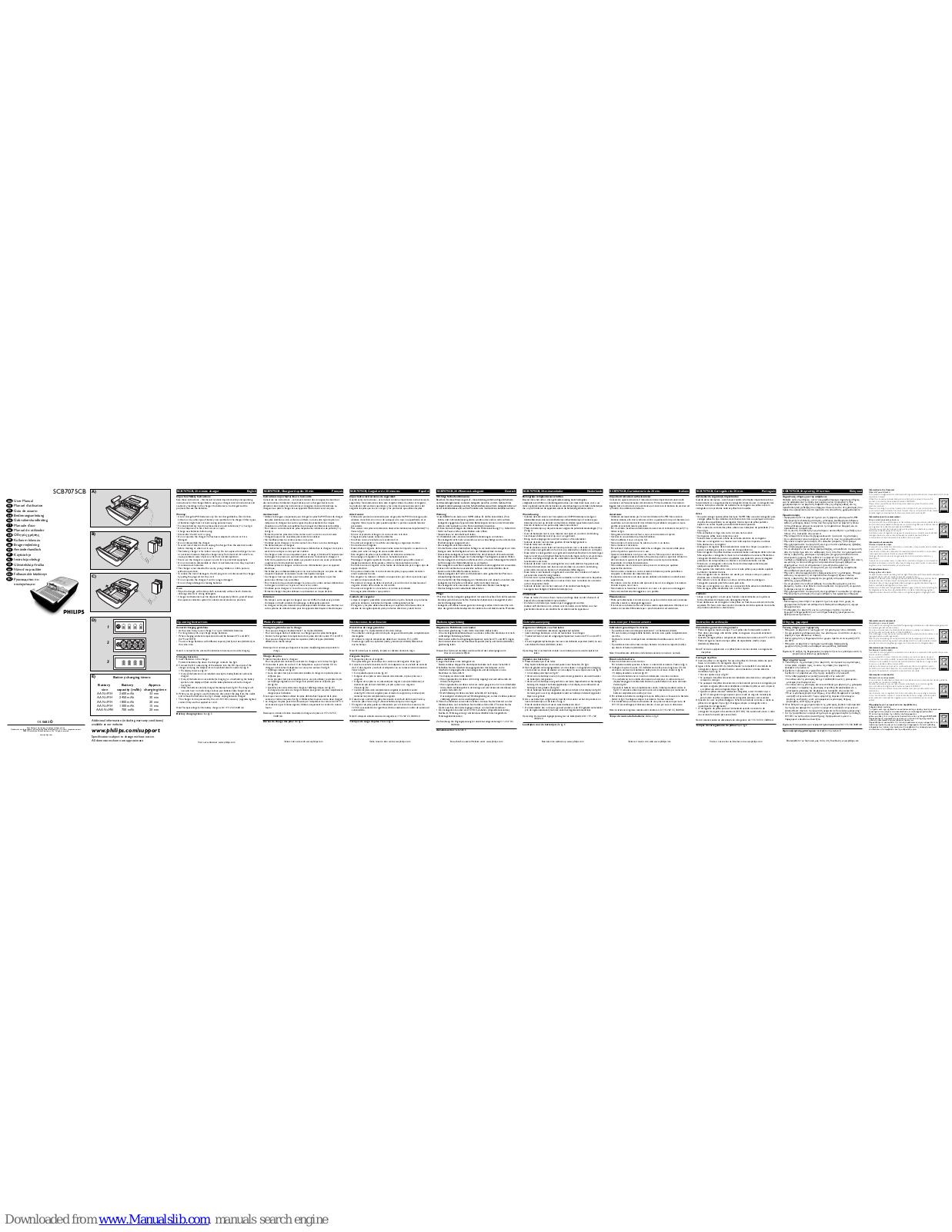 Philips SCB7075CB/05, SCB7075CB/12, MultiLife SCB7075CB User Manual