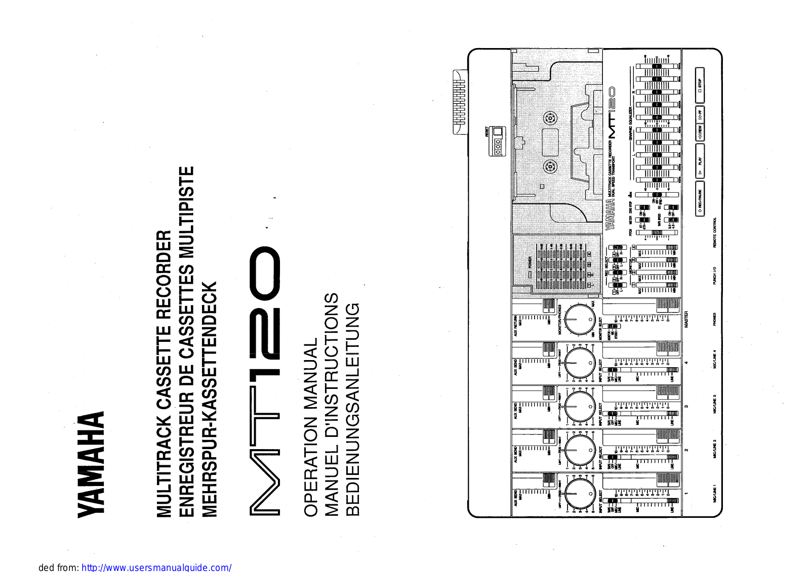 Yamaha Audio MT120 User Manual