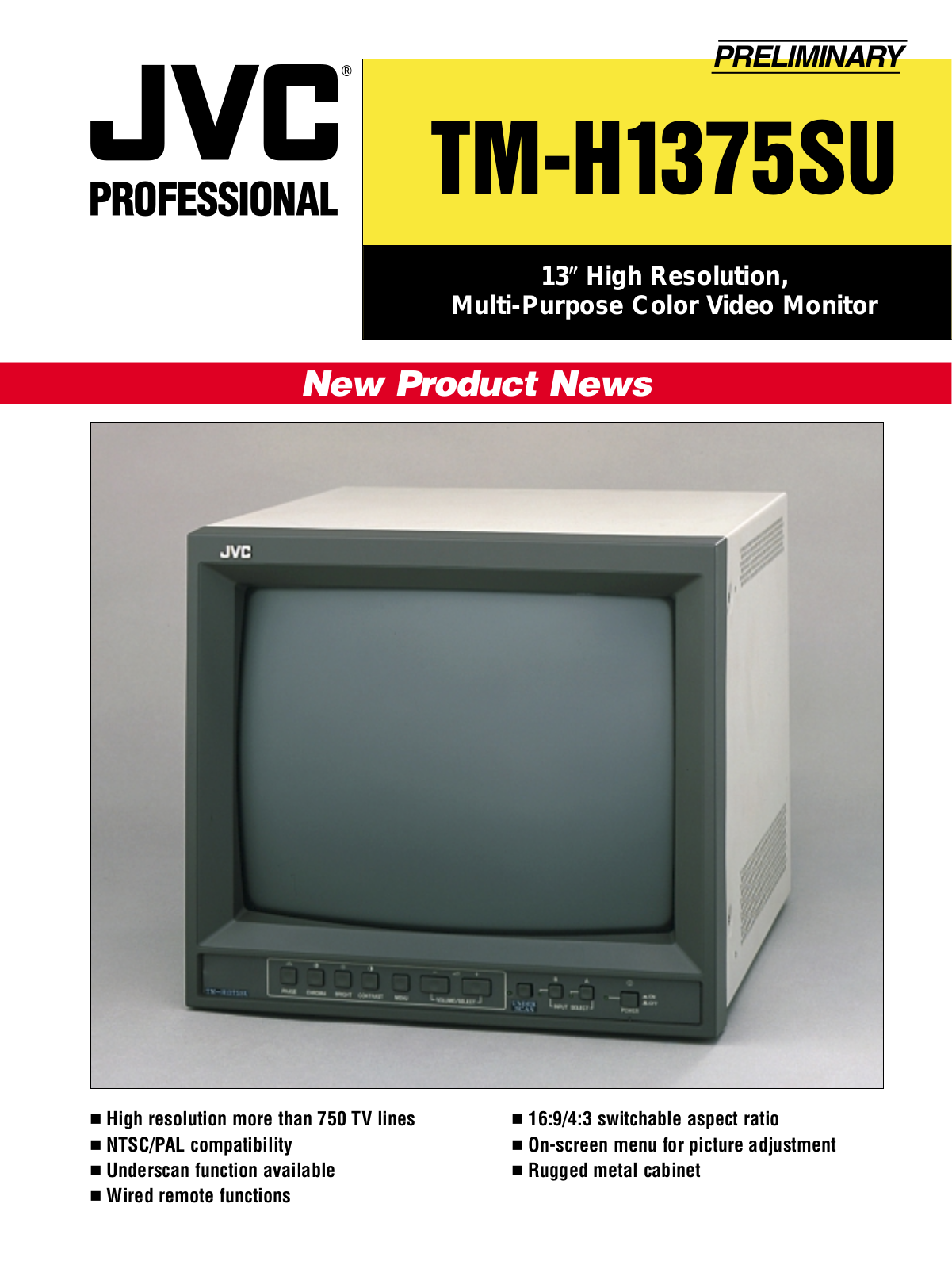 JVC TM-H1375SU User Manual