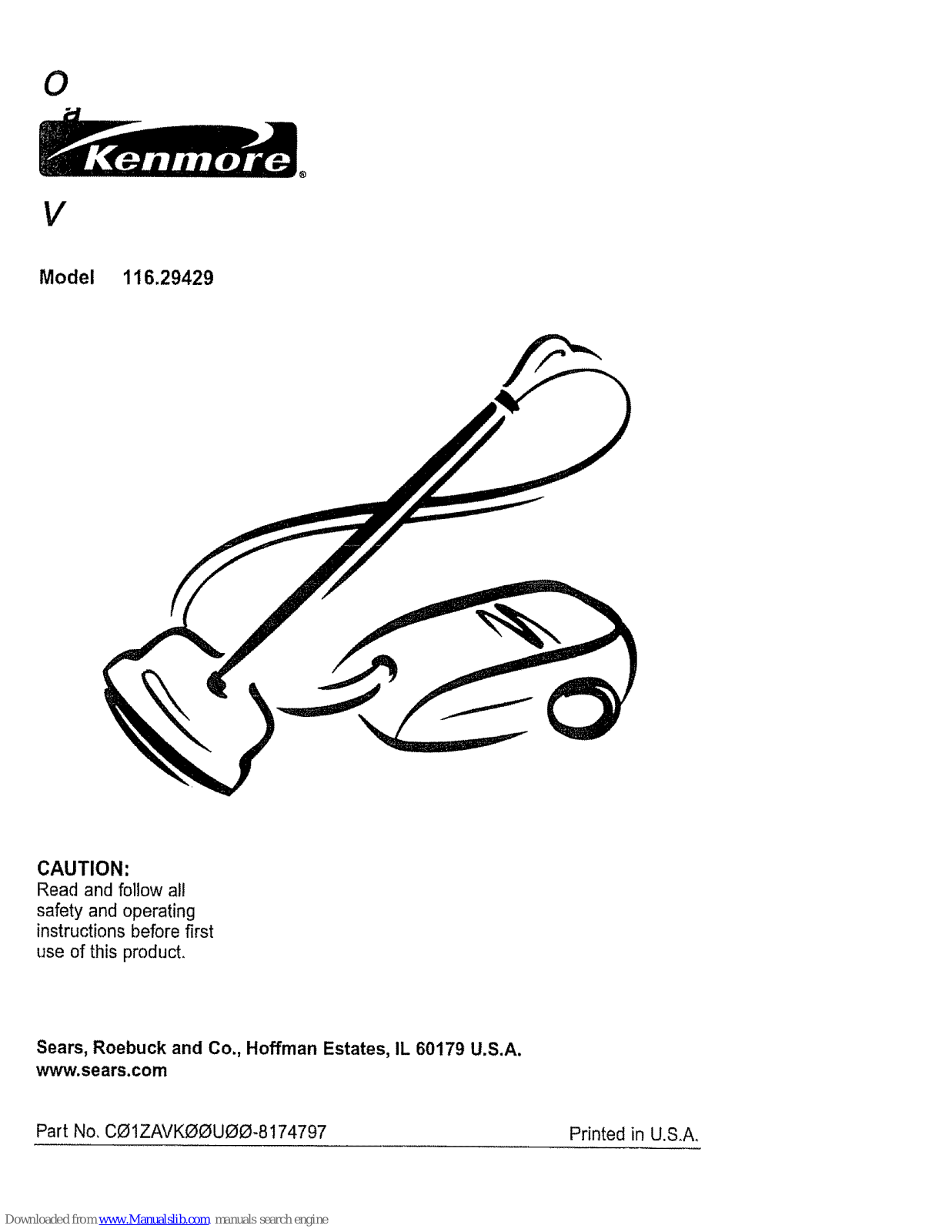 Kenmore 116.29429 User Manual - ManualMachine.com