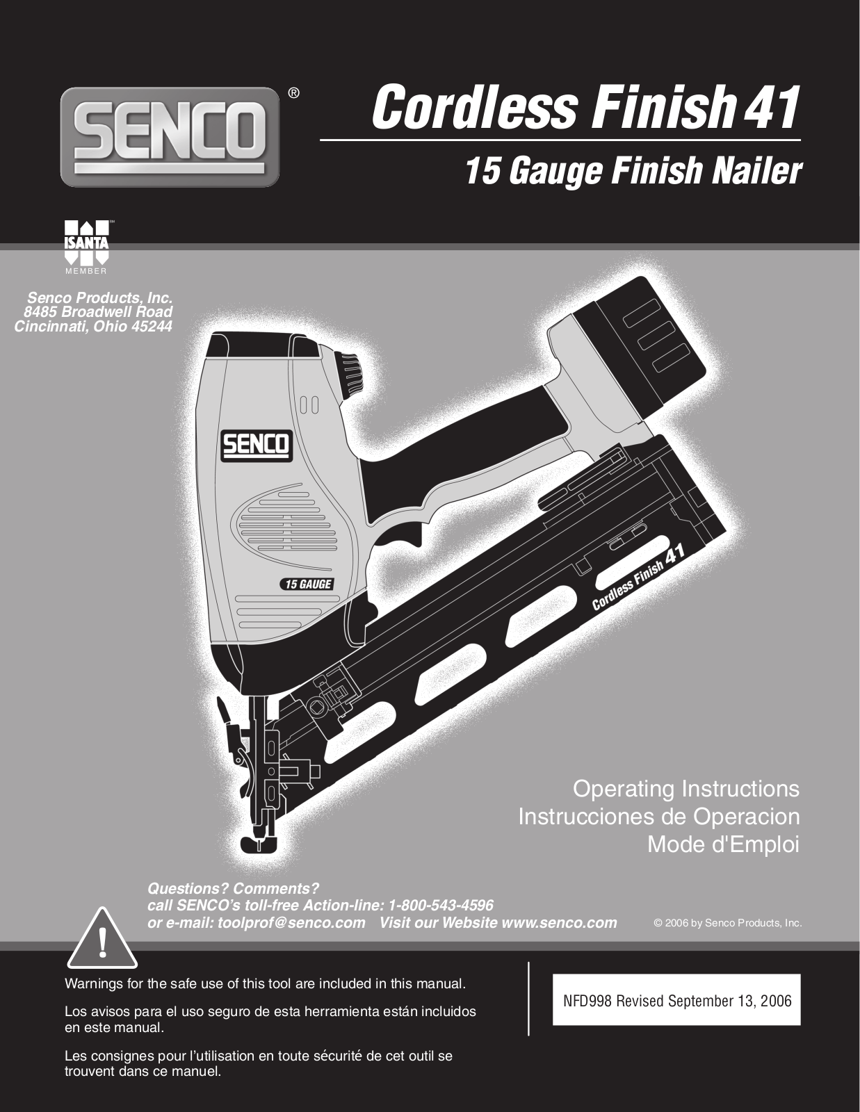 Senco Nail Gun User Manual