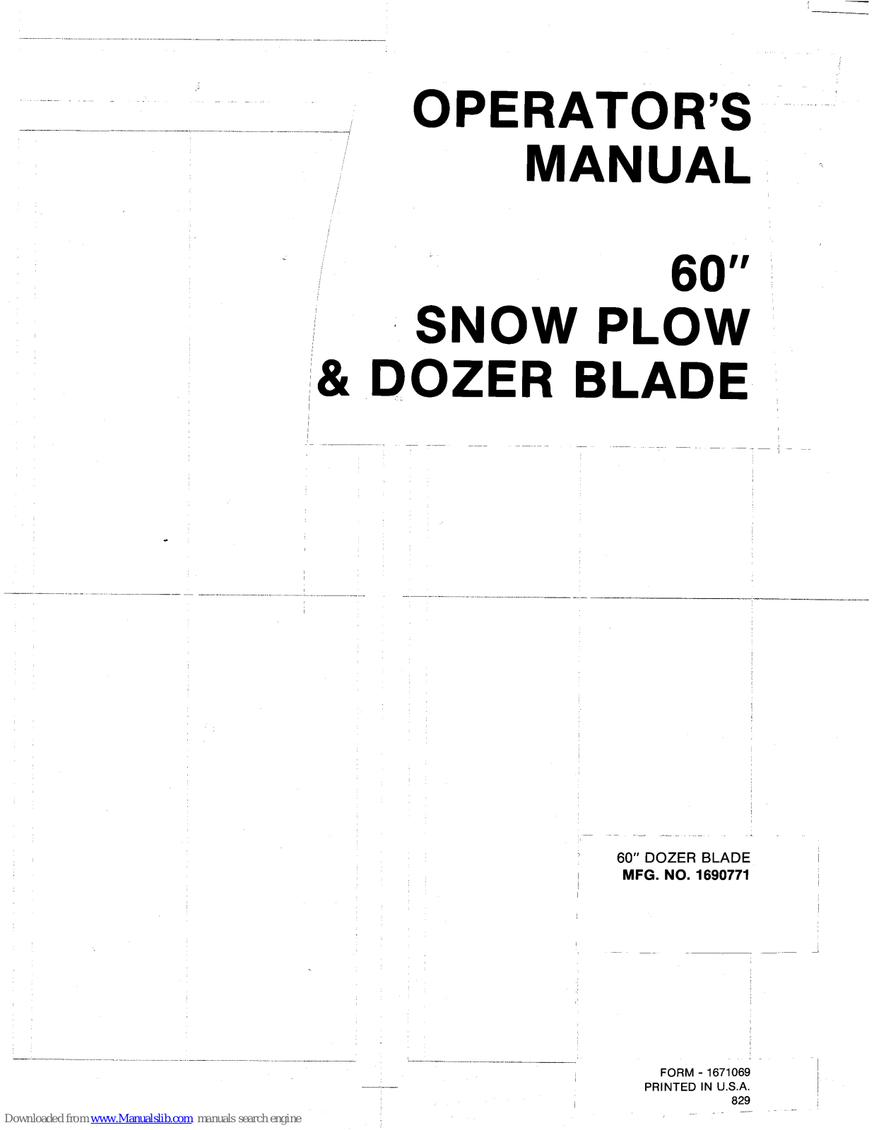 Simplicity 1690771 Operator's Manual