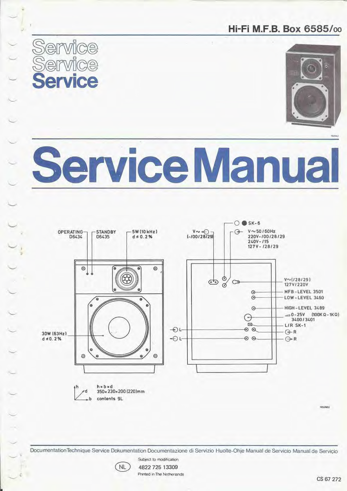 Philips 22-AH-585 Service Manual