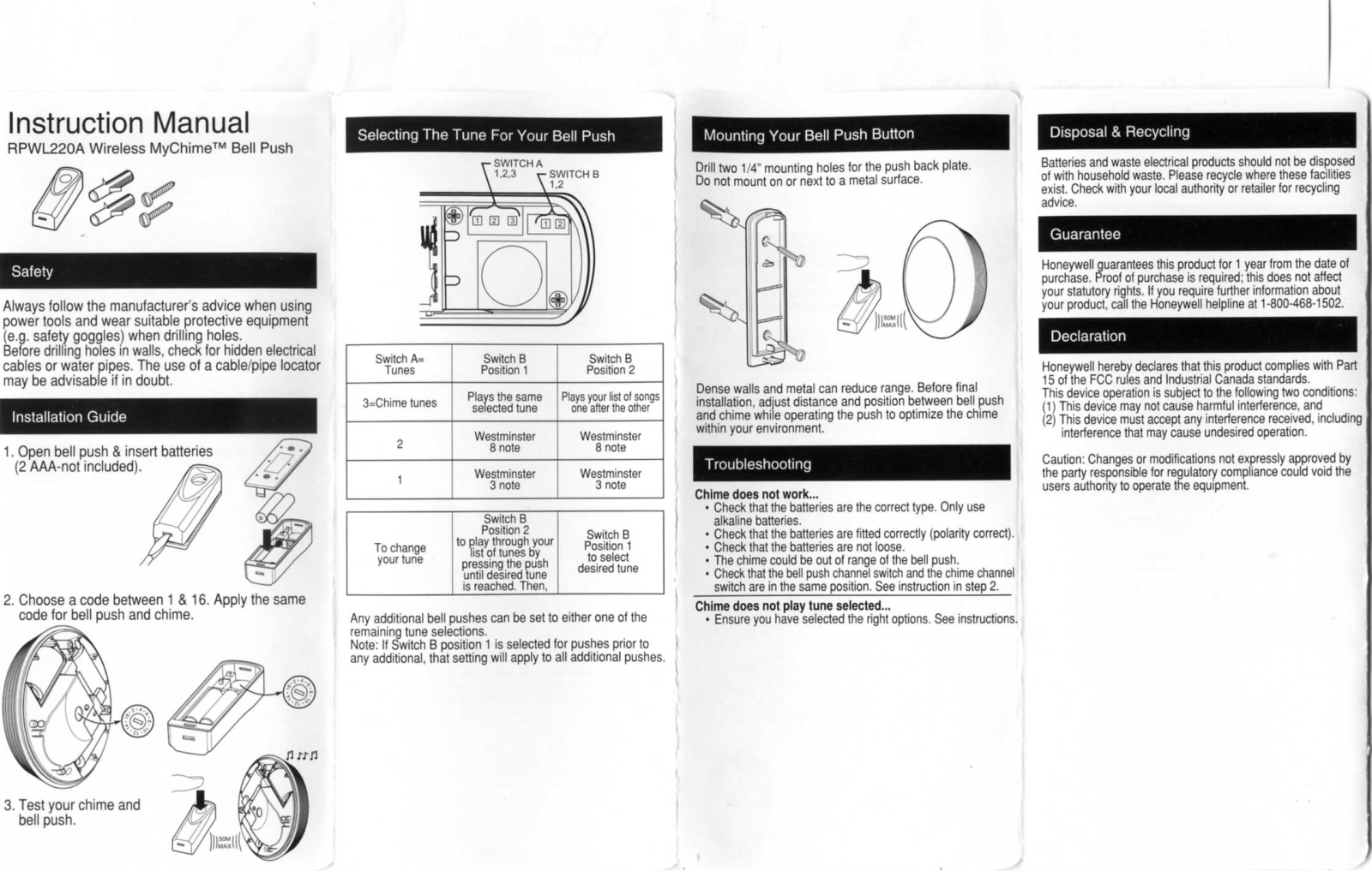 Ademco 51383SL Users Manual