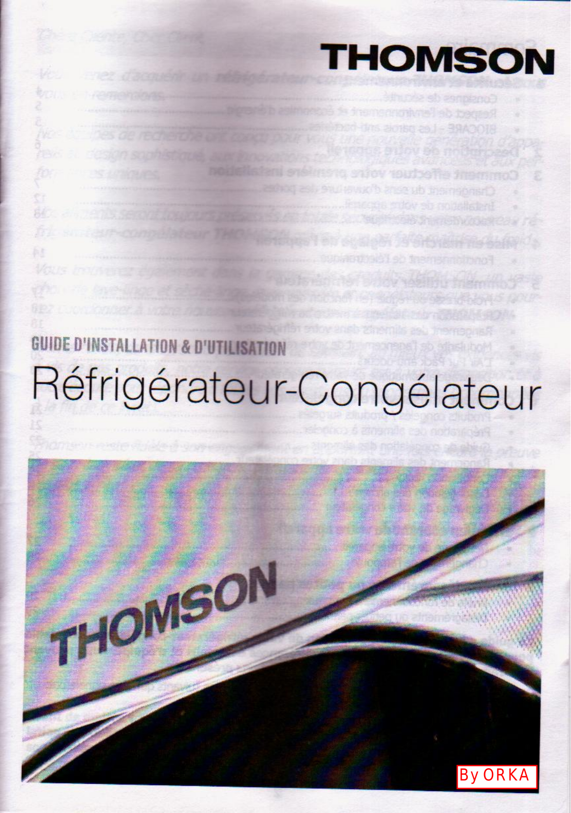 THOMSON AC30 User Manual