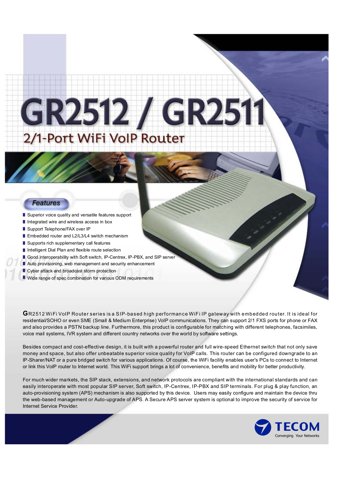 Tecom GR2512, GR2511 User Manual