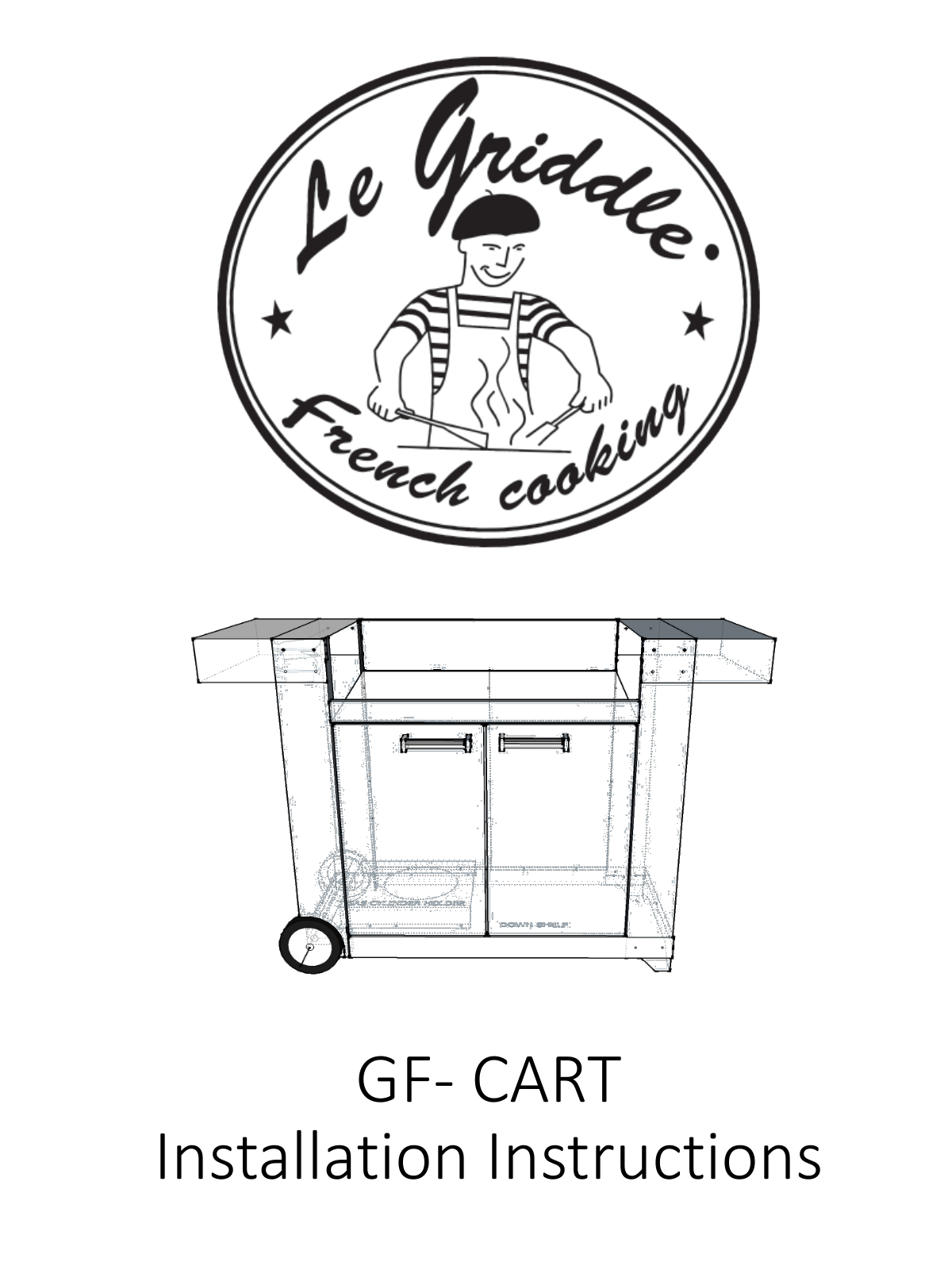 Le Griddle GFE75, GFCART Installation Manual