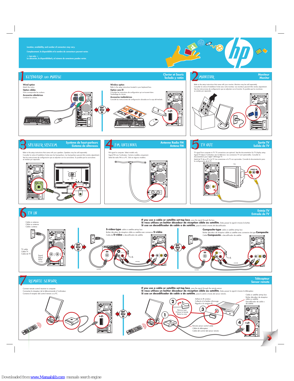 HP Pavilion M8200n Quick Setup Manual