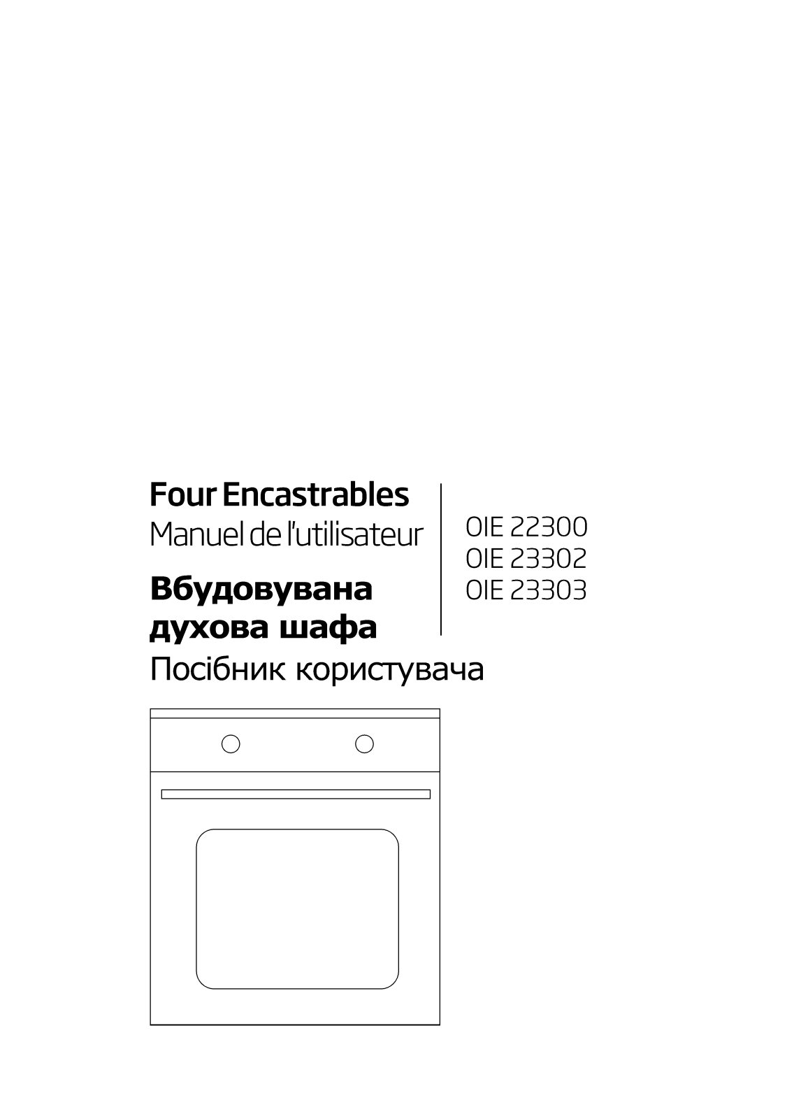 Beko OIE22300, OIE23302, OIE23303 User manual