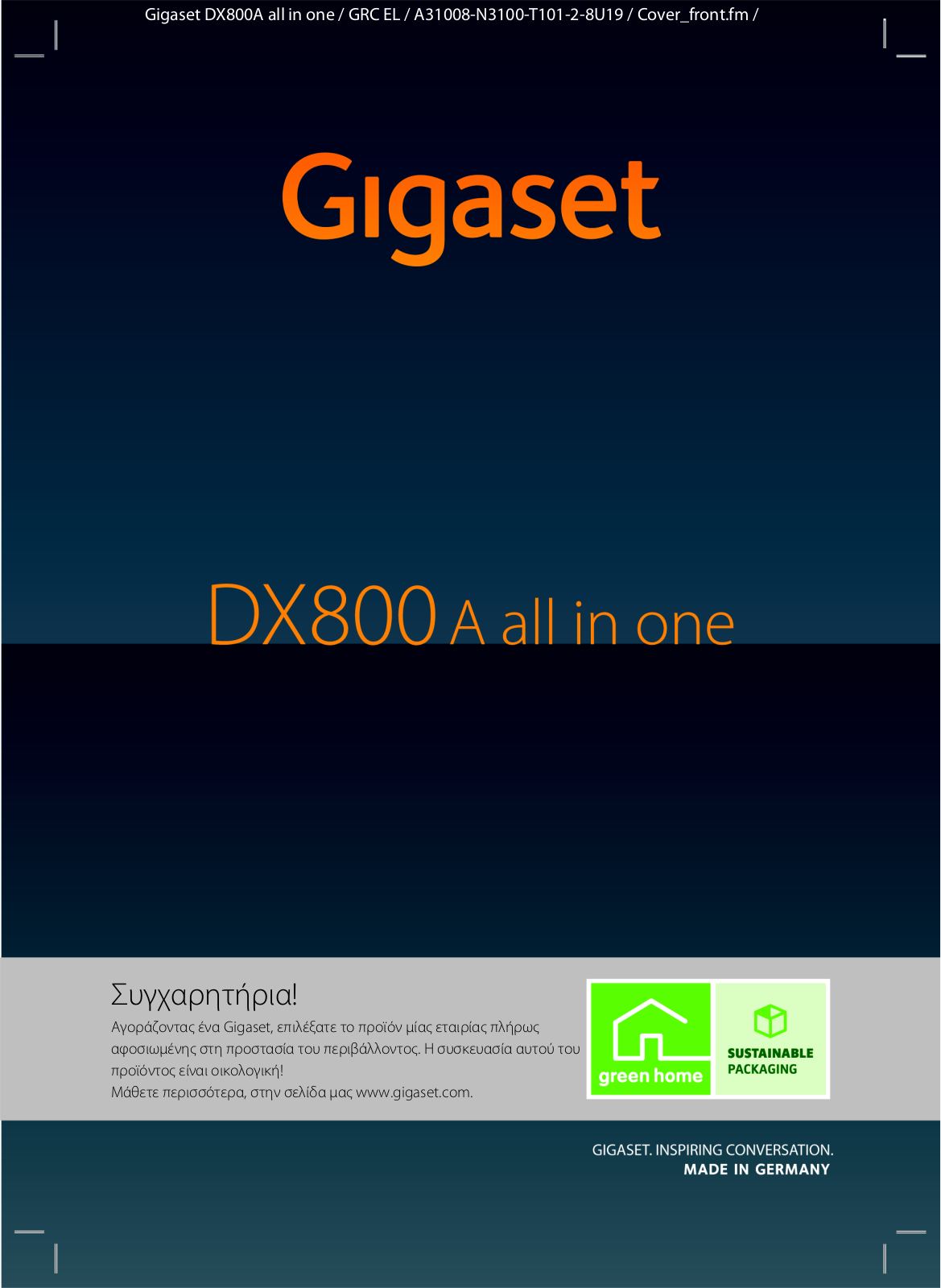 Siemens GIGASET DX800A User Manual