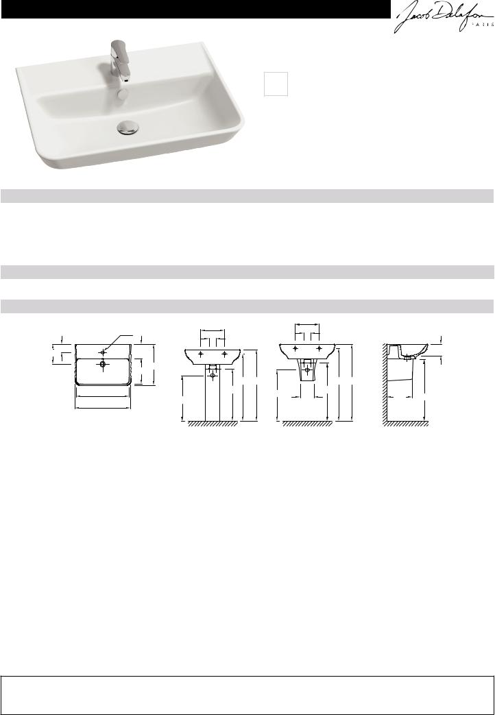 Jacob Delafon STRUKTURA EGC112-00 Datasheet