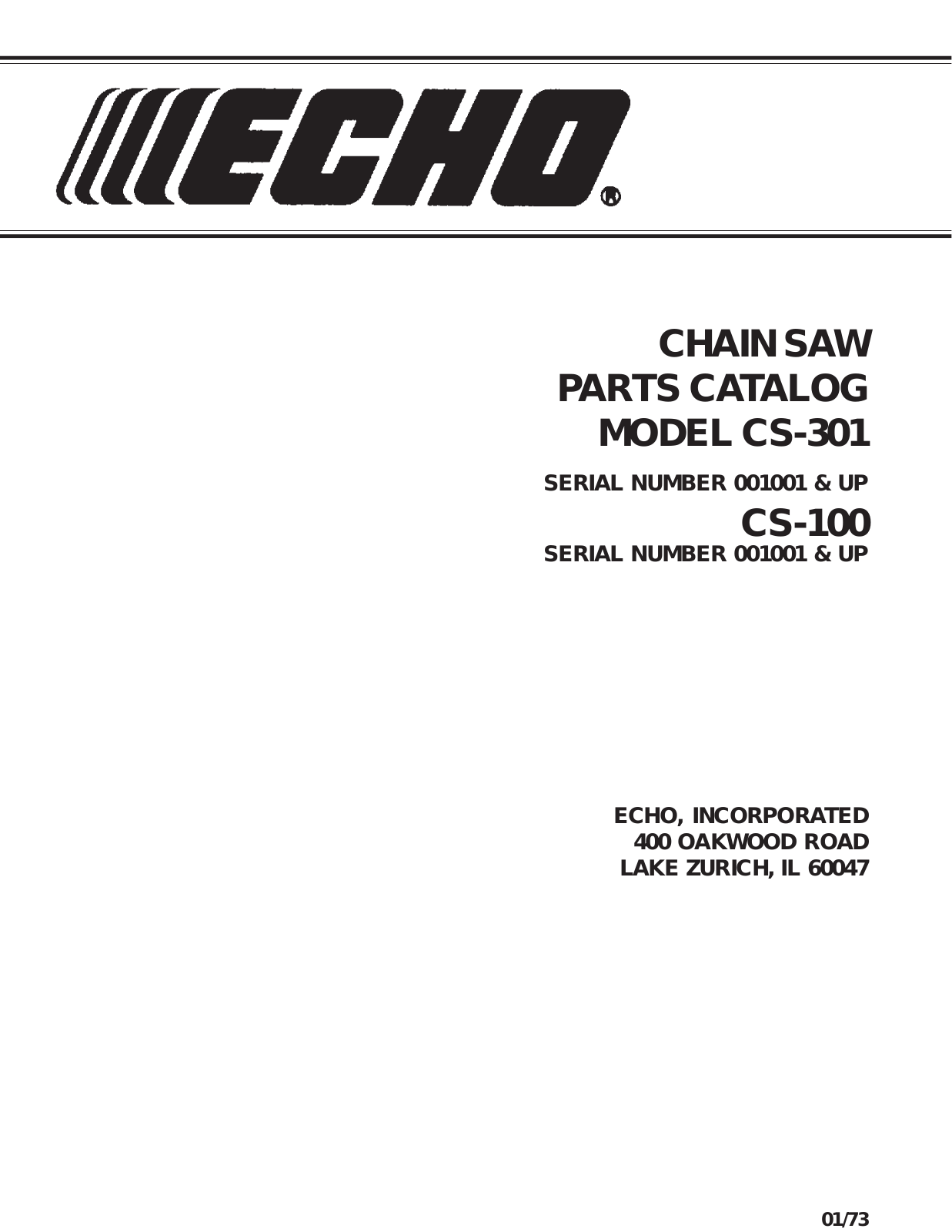 Echo CS-100 User Manual