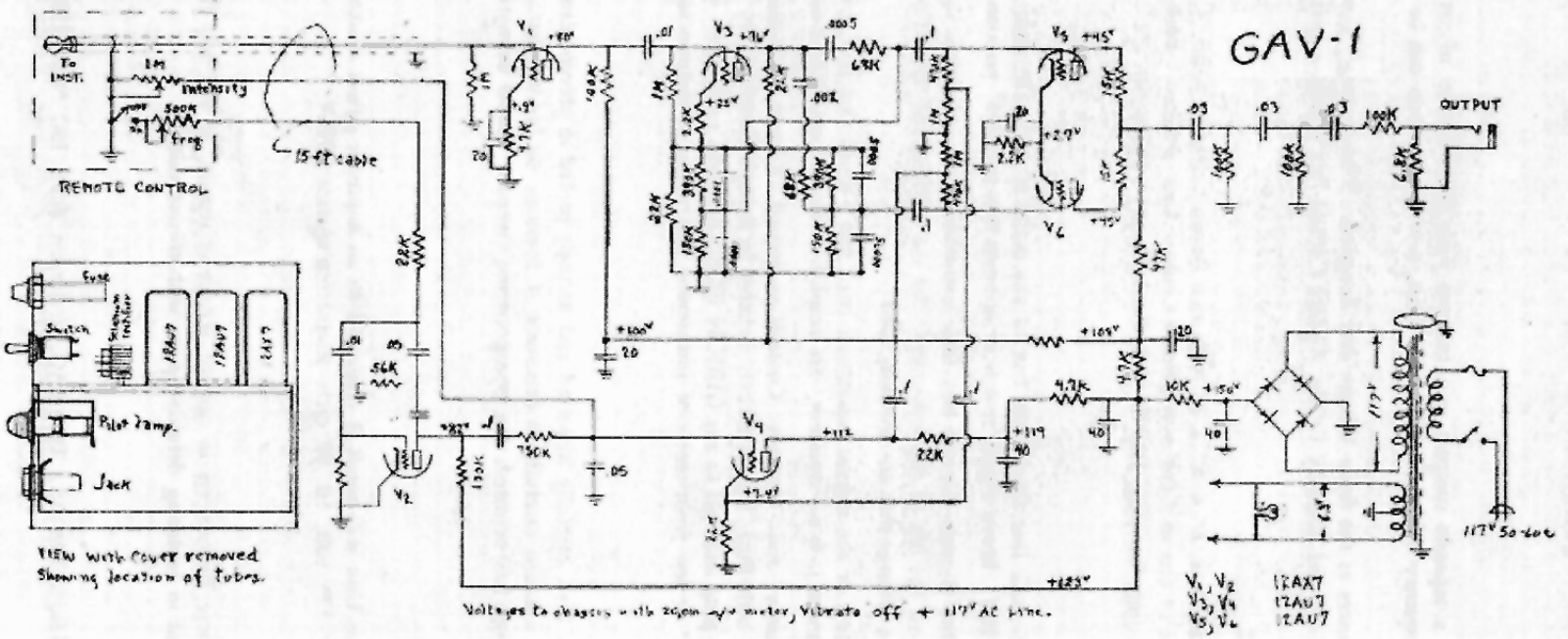 Gibson gav1 schematic