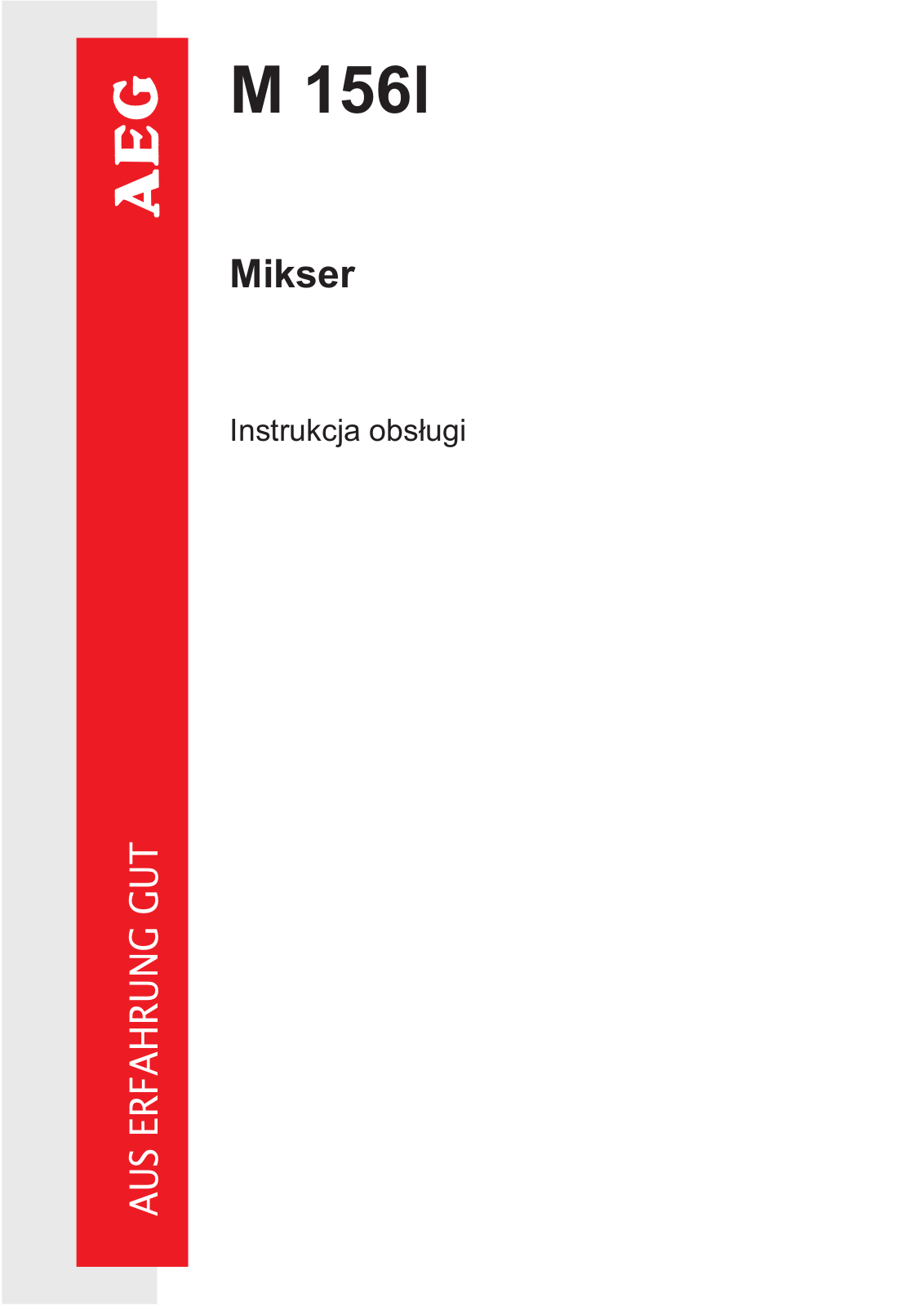 AEG M 156l User Manual