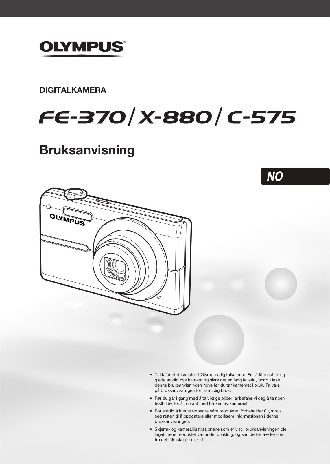 OLYMPUS FE-370 User Manual