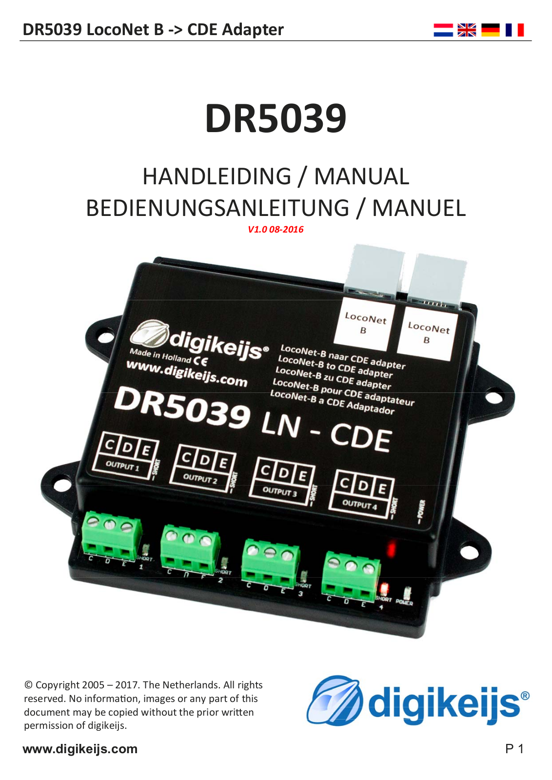 Digikeijs DR5039 User Manual