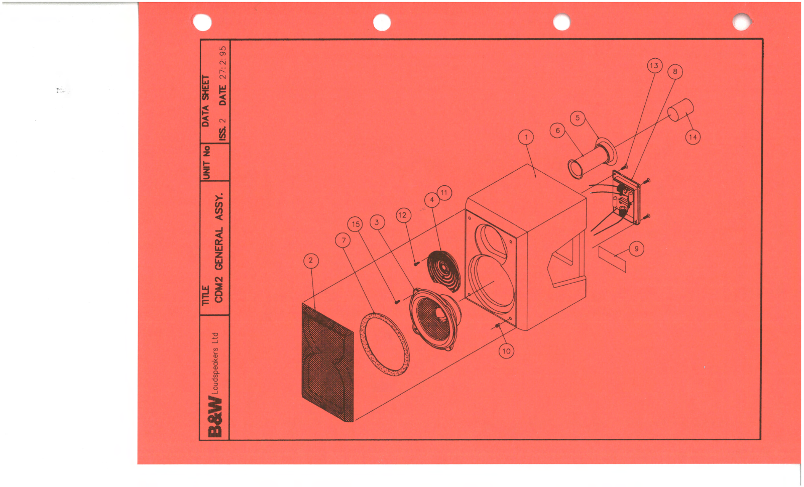 Bowers and Wilkins CDM-2 Service manual