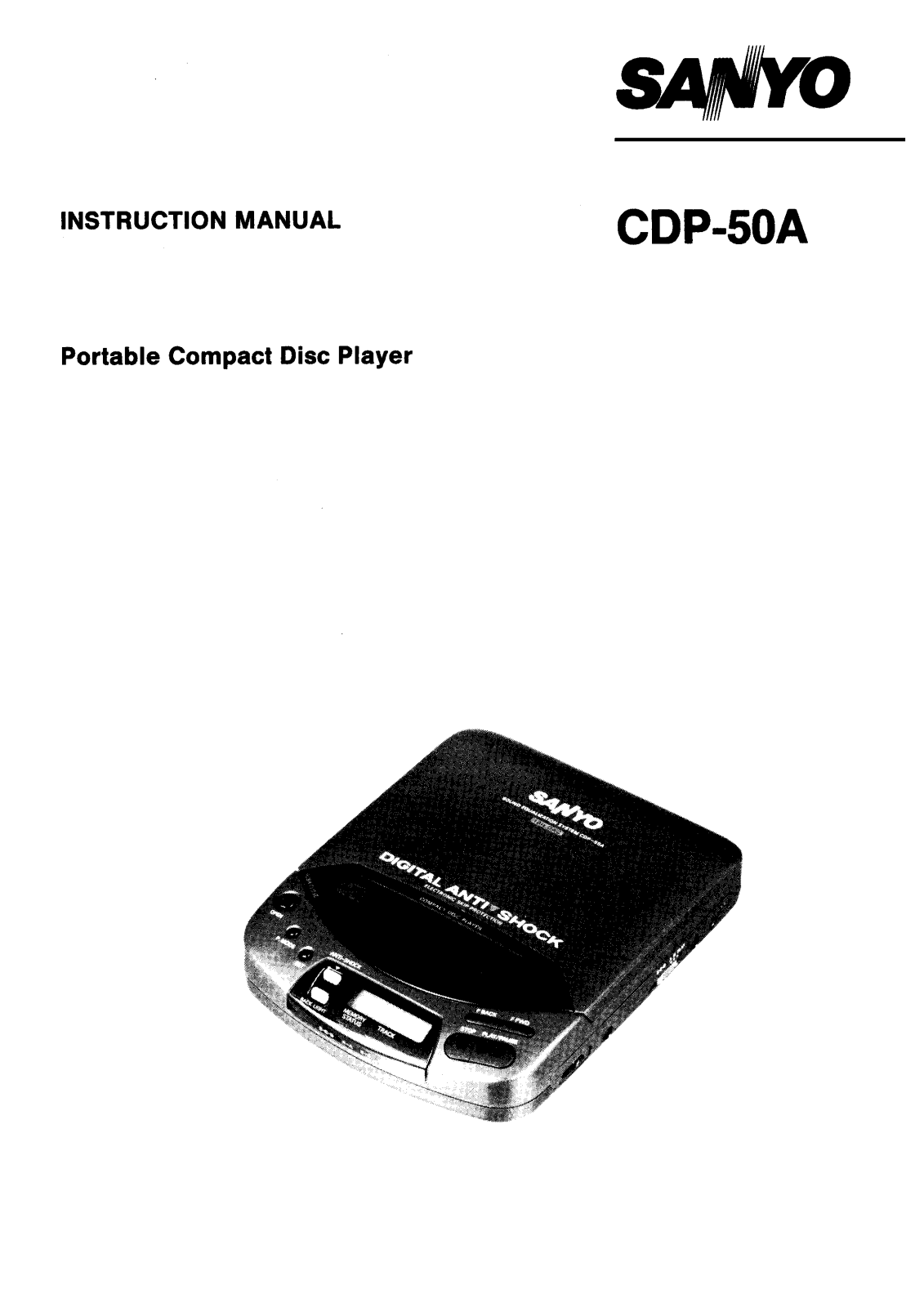 Sanyo CDP-50A Instruction Manual