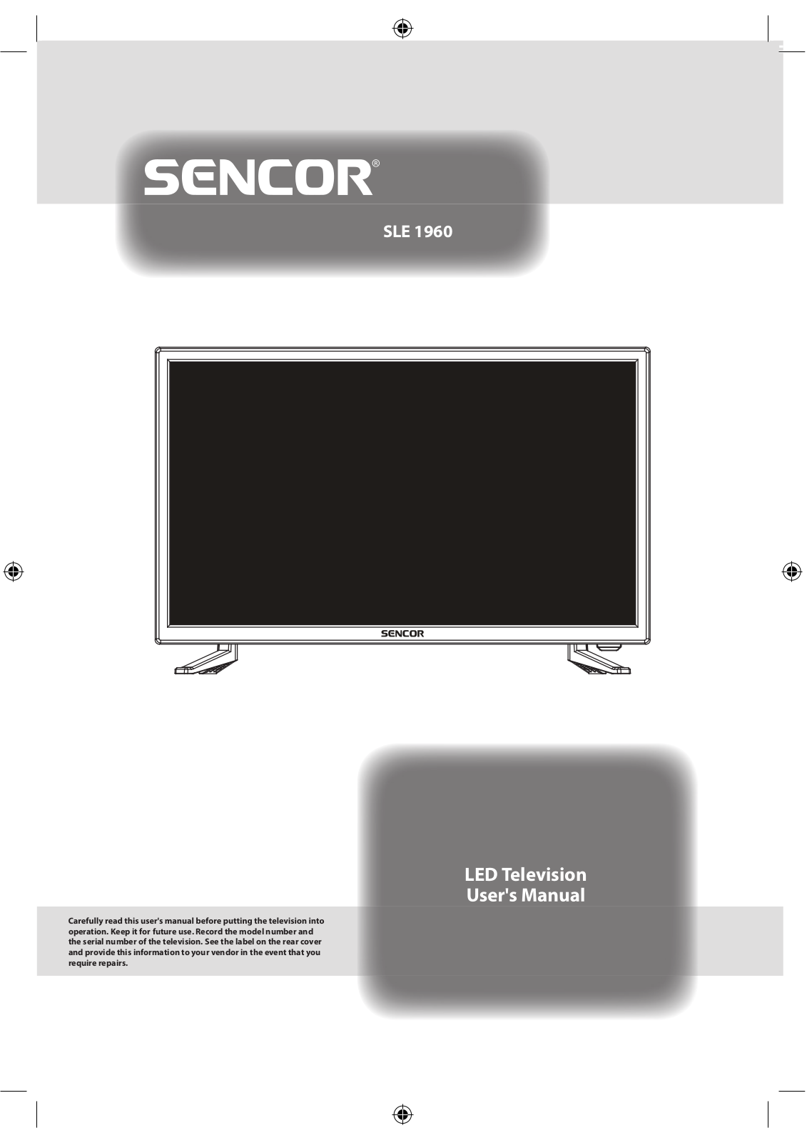 Sencor SLE 1960 User Manual