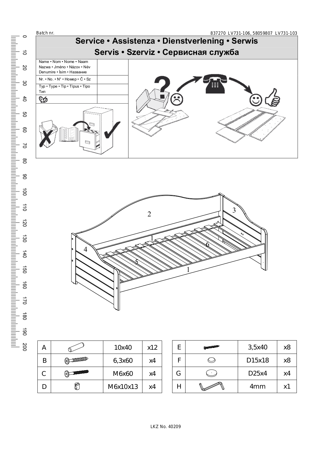 Home affaire Susan Assembly instructions