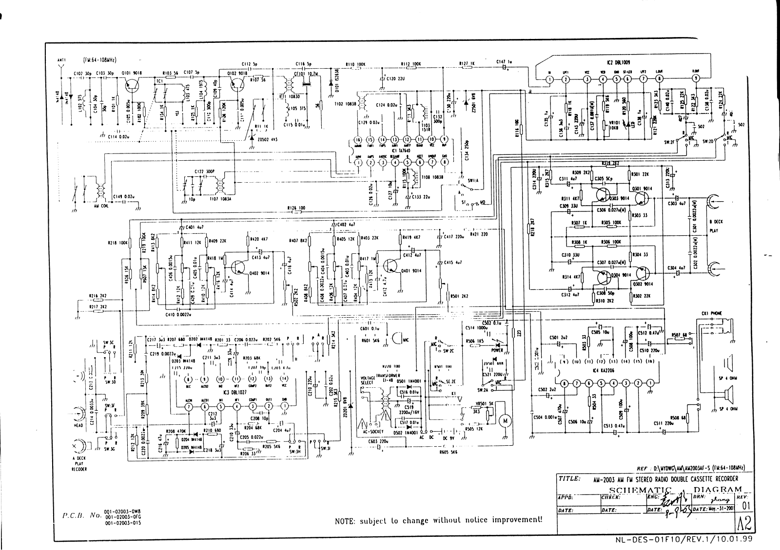 Vitek VT-3306 Schematic