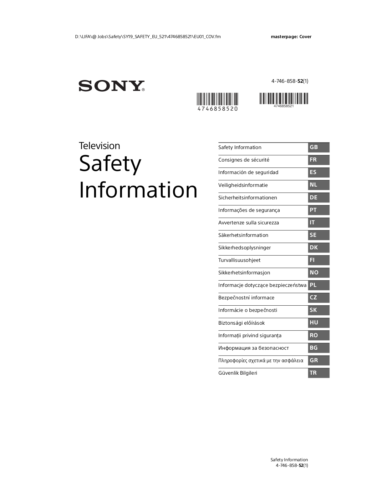 SONY KD65AG8BAEP, KD55AG8BAEP User Manual