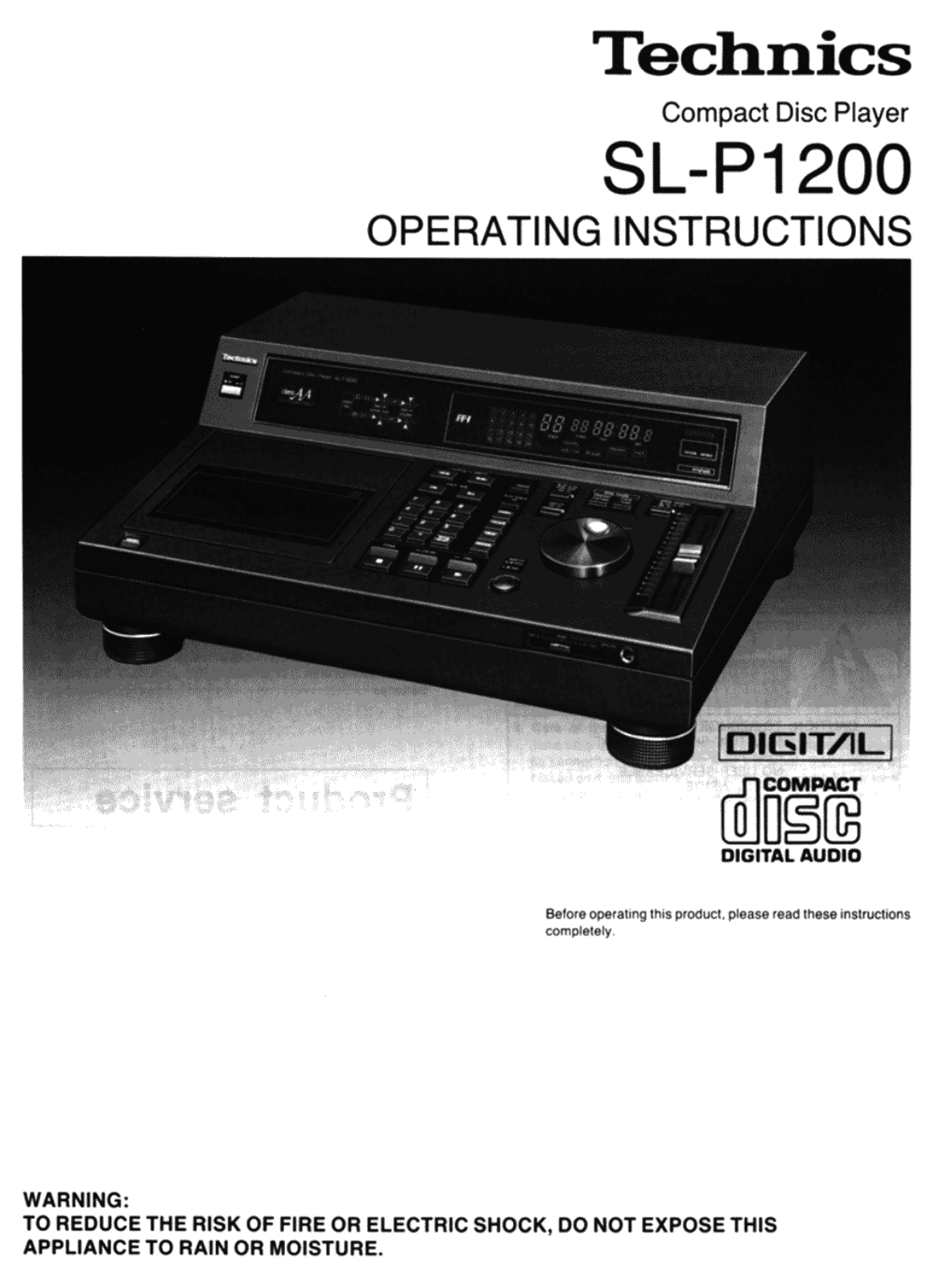 Technics SLP-1200 Brochure