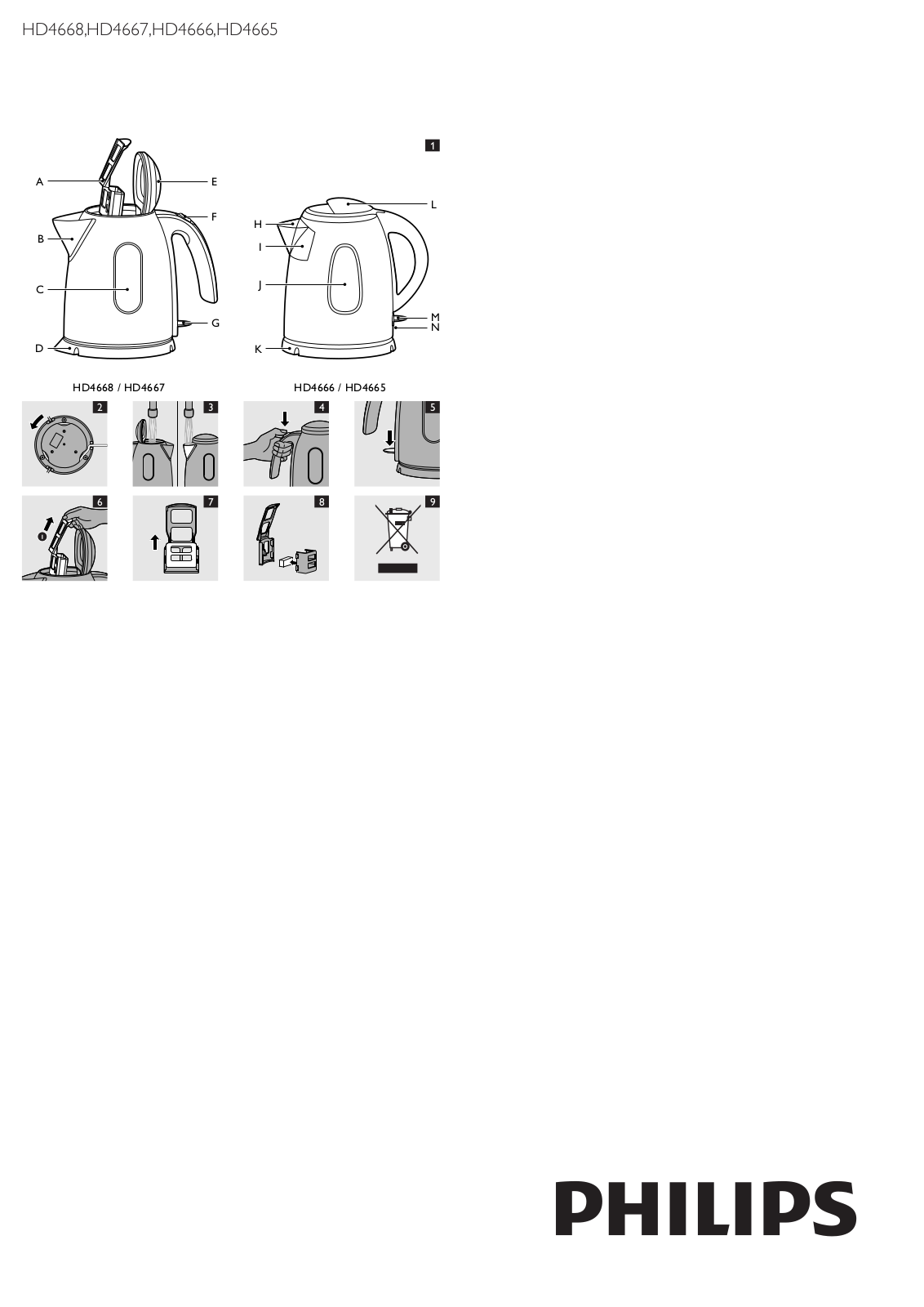 Philips HD4666/22, HD4666/20 User Manual