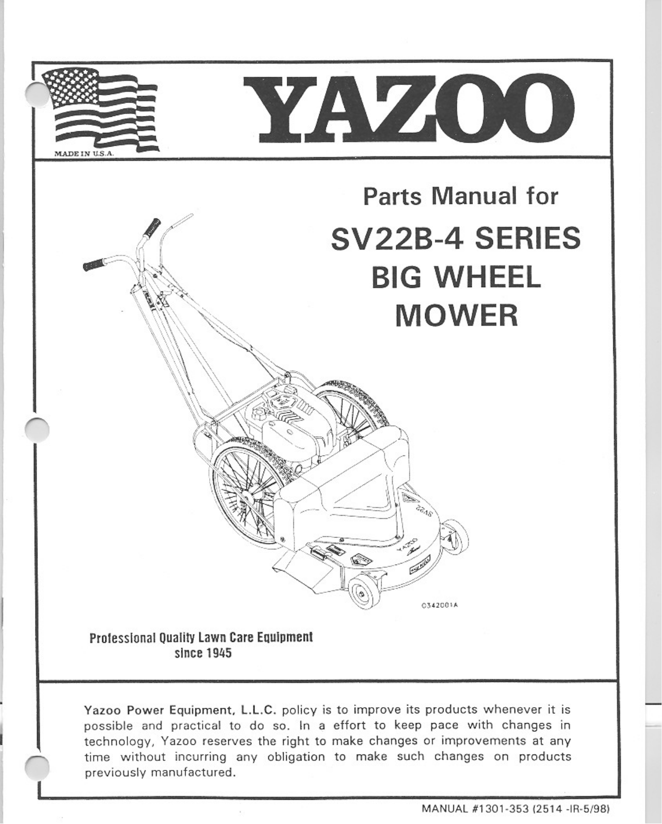 Yazoo/Kees VGC-LS1 User Manual