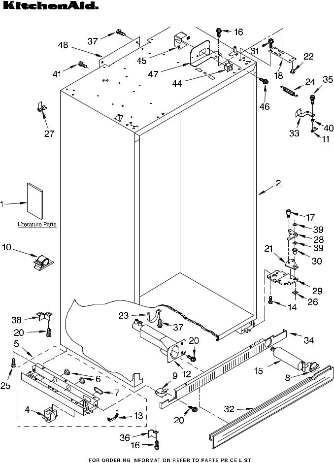 KitchenAid KSSO36FMX02 Parts List