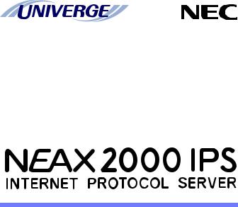 NEC NWA-008862-001 User Manual