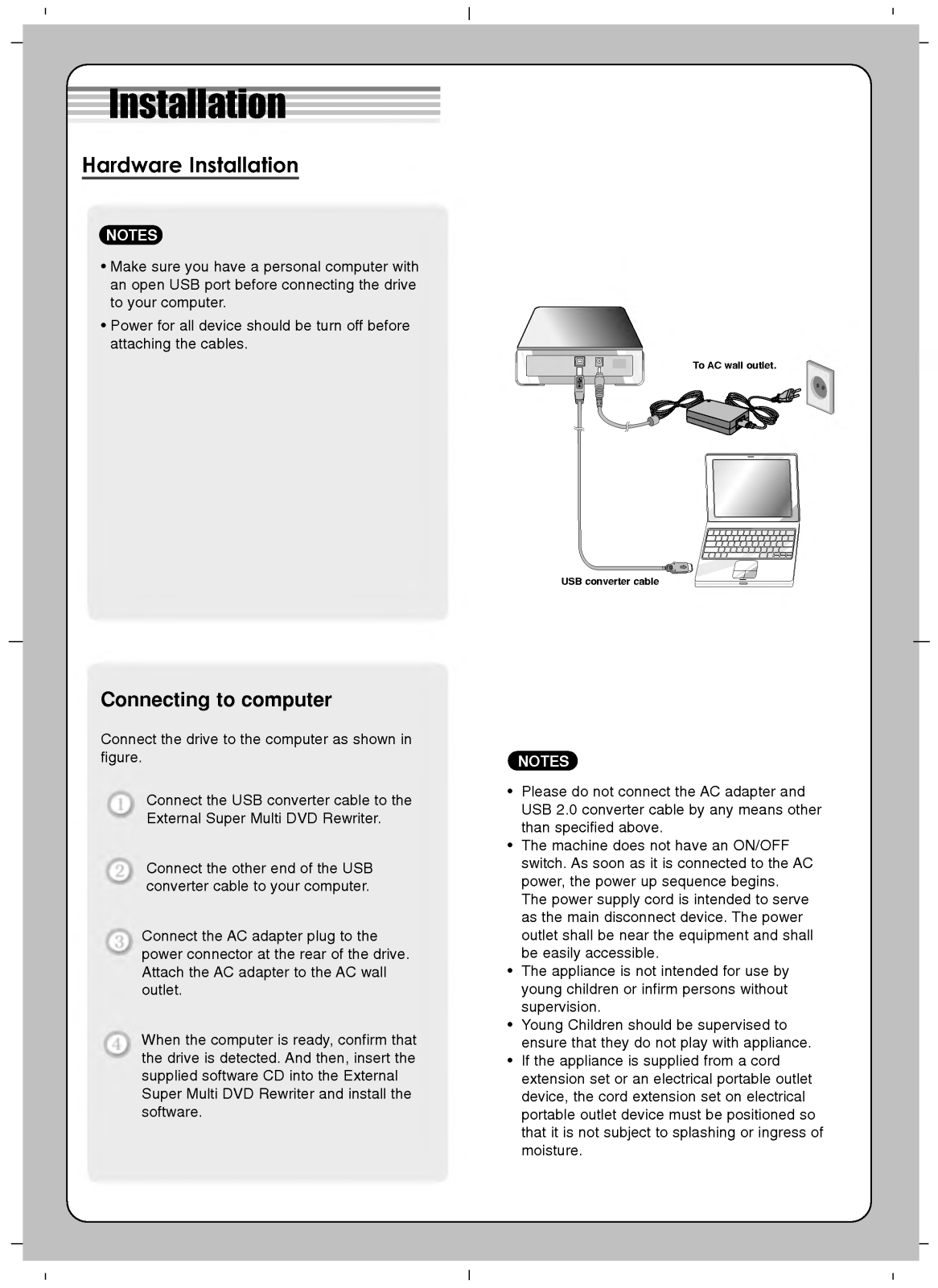 LG GSA-E40N User Manual