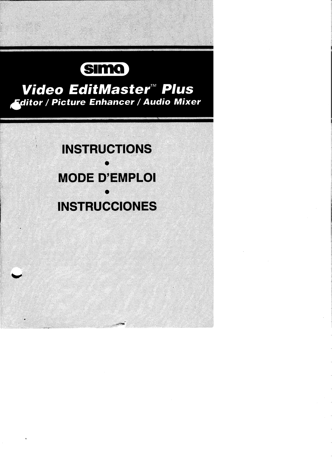 Sima SED-EM Instructions Manual