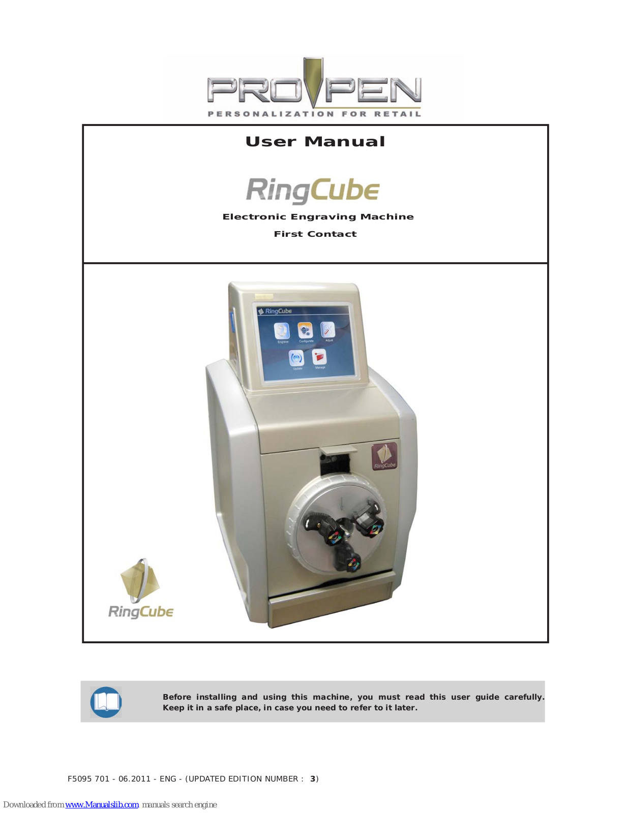 GRAVOTECH MARKING SAS Ring Cube User Manual