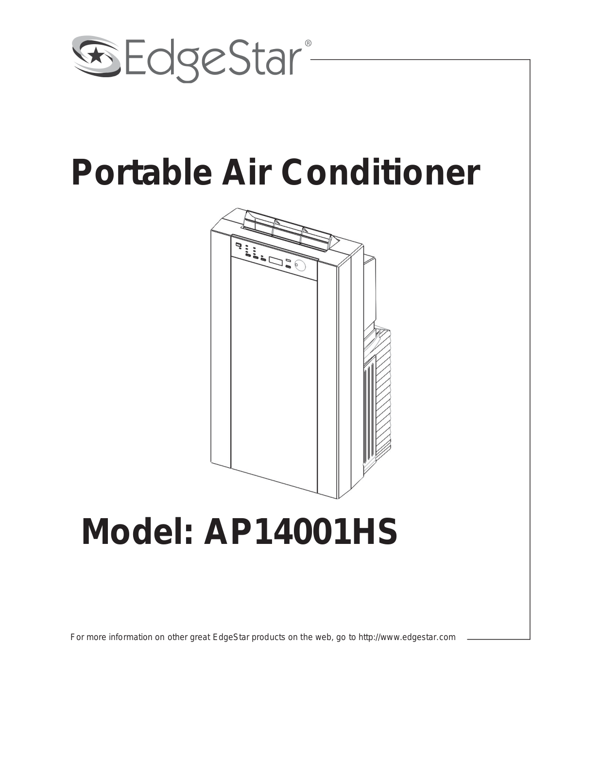 Edgestar AP14001HS User Manual