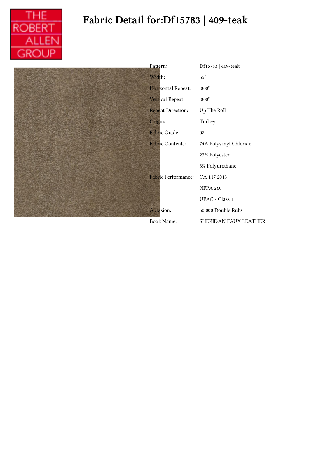 Duralee CRAL4586 Specifications - ManualMachine.com