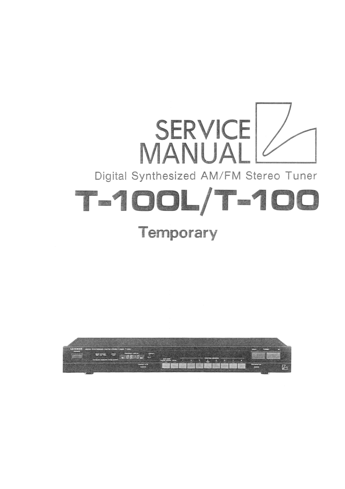 Luxman T-100 Service Manual