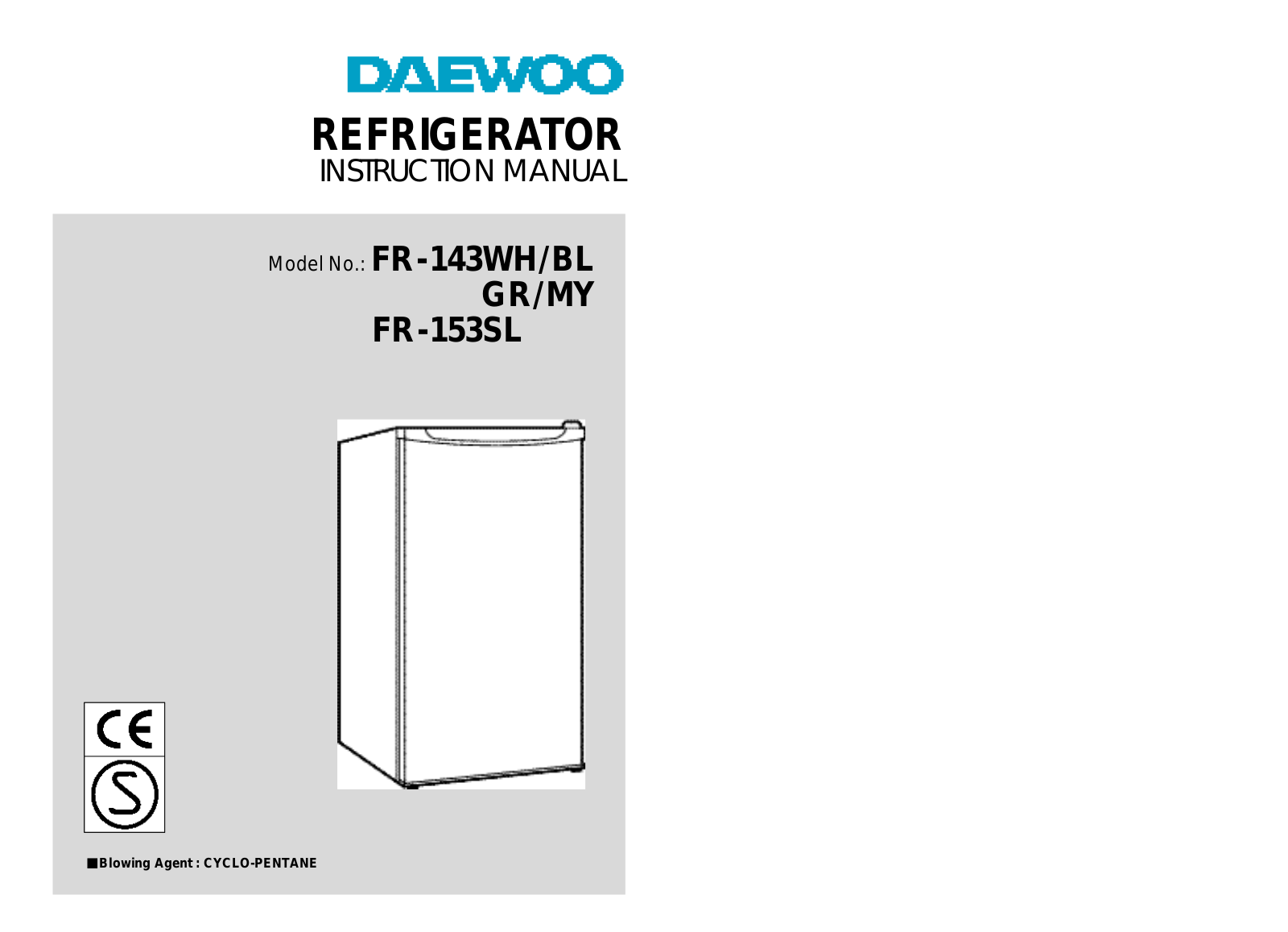 Daewoo FR-153 User Manual