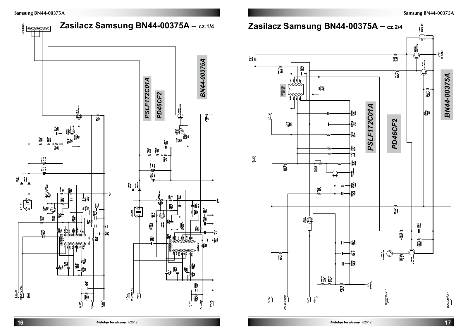 Samsung BN44-00375A, BN44-00375A PSU Schematic