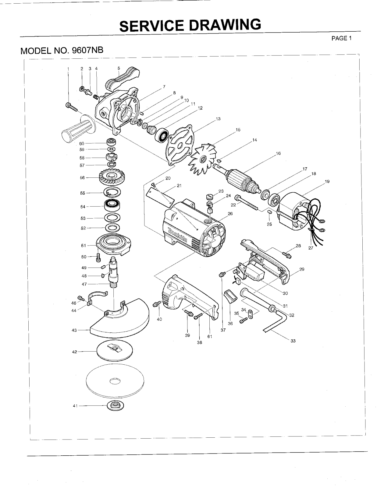 Makita 9607NB User Manual