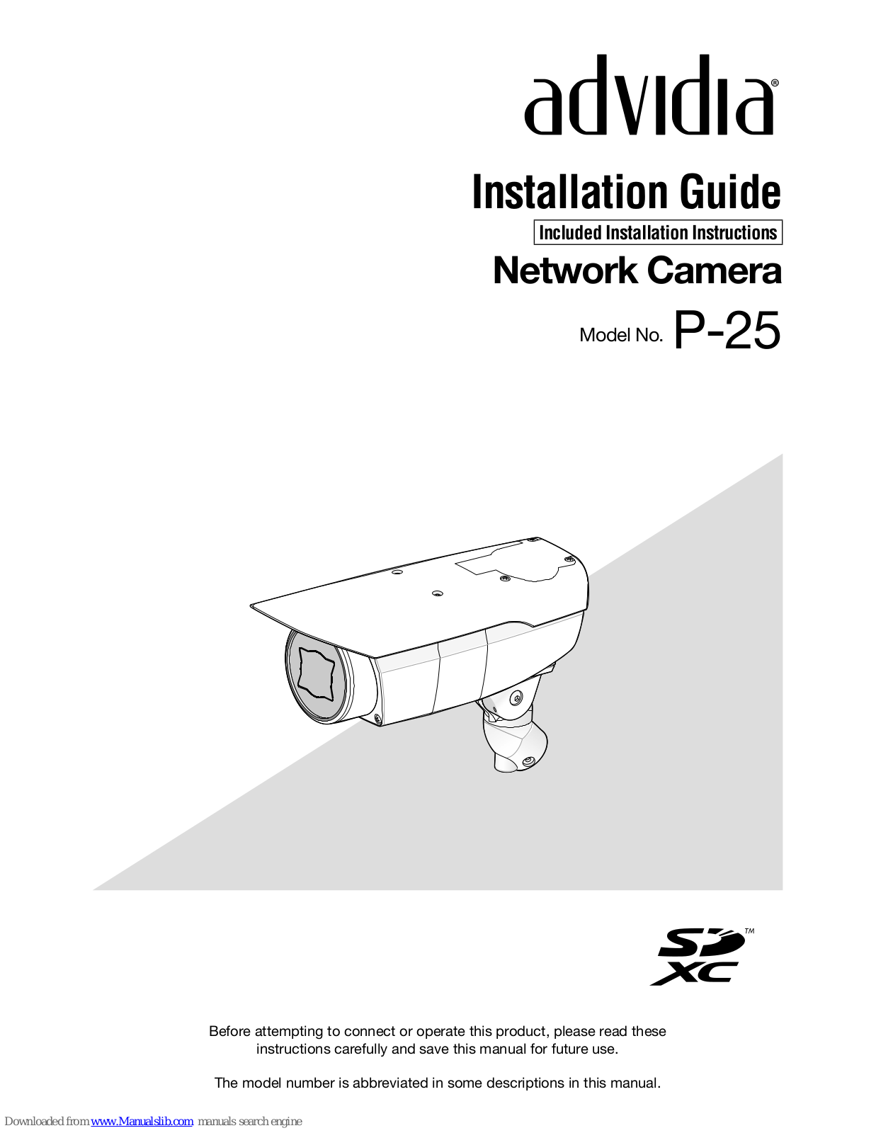 Advida P-25 Installation Manual - ManualMachine.com