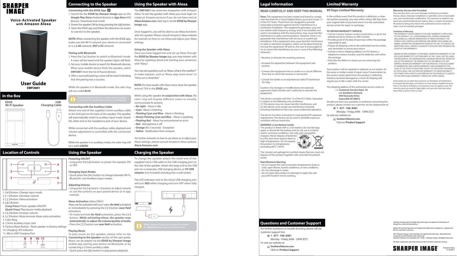 Sharper image SWF3001 User Manual