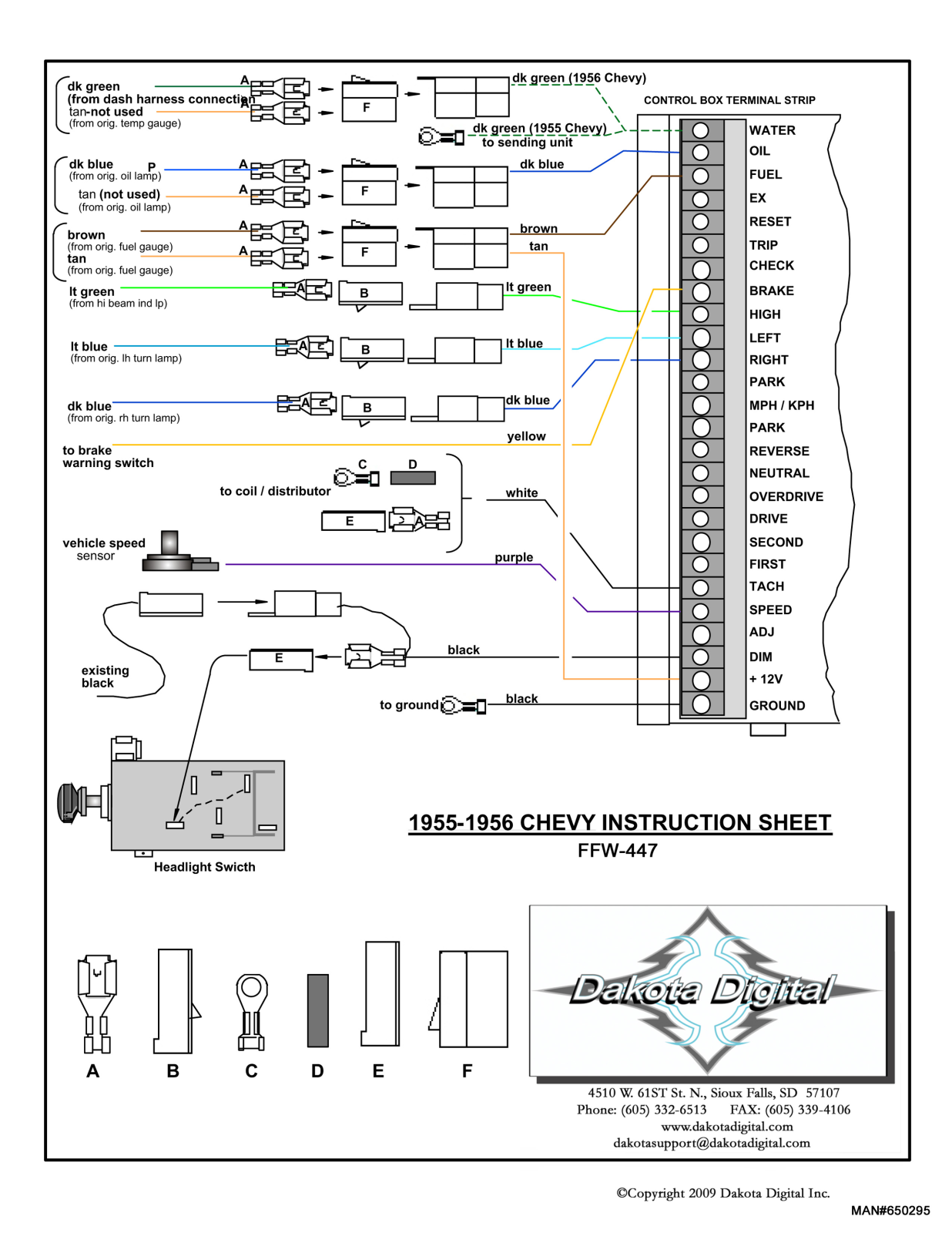 Dakota Digital FFW-447 User Manual