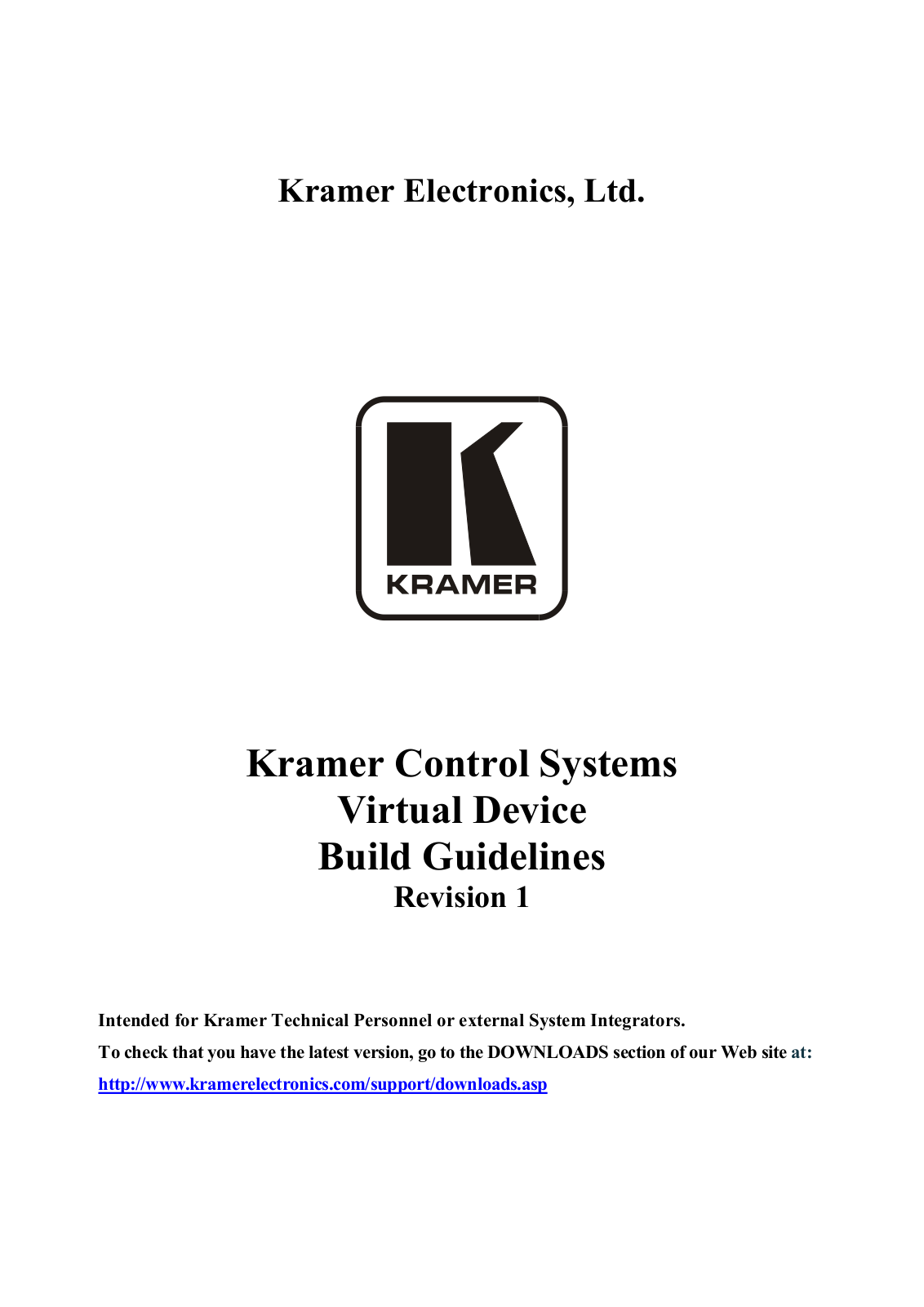 Kramer Electronics SV-552ALC User Manual