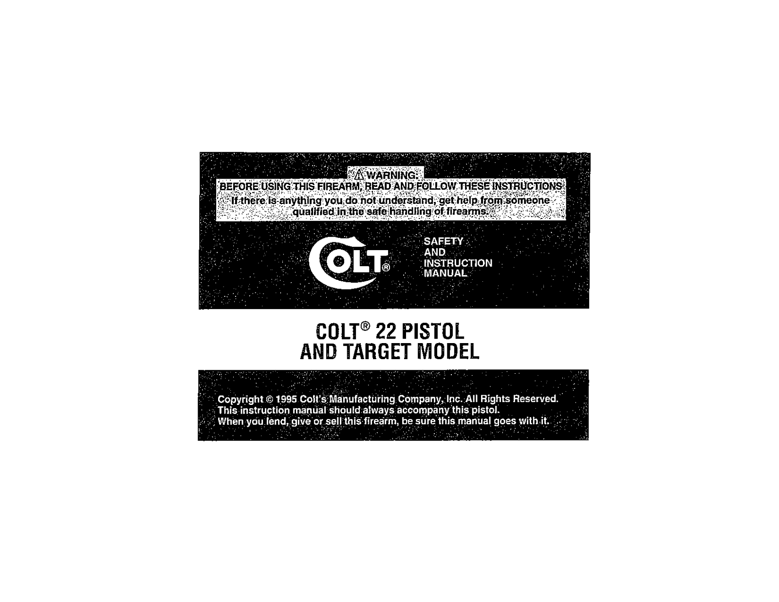 colt 22 targetl User Guide