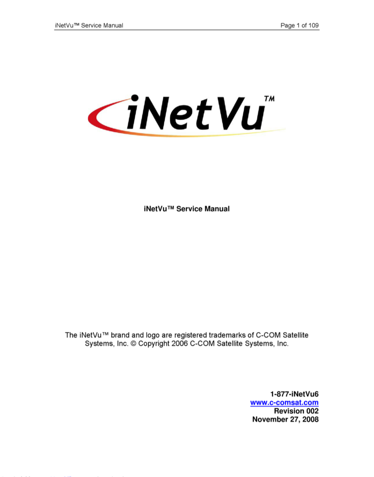 C-Com iNetVu Service Manual