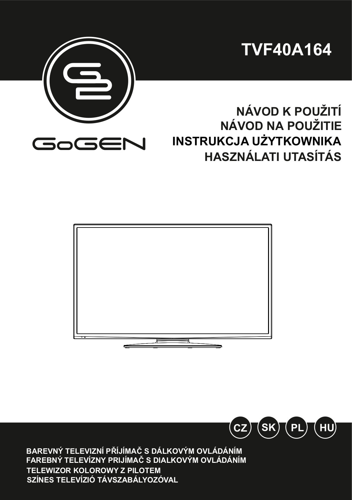 GoGEN TVF 40A164 User Manual